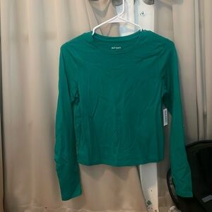 old navy green long sleeve